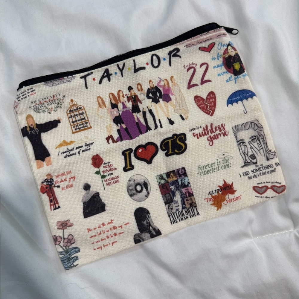 Taylor Swift Multicolor Cosmetic Bag